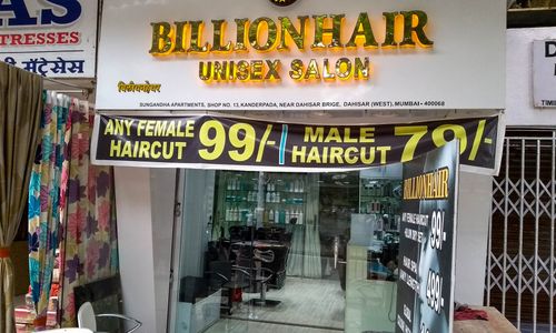 Billionhair Unisex Salon, Dahisar West, Mumbai Billionhair Unisex Salon, Dahisar West, Mumbai