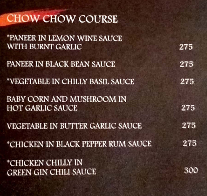 Kings Only Cafe Menu and Price List for Rajouri Garden Extension, New