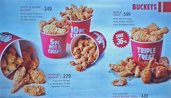KFC Menu and Price List for Jayanagar, Bengaluru | nearbuy.com