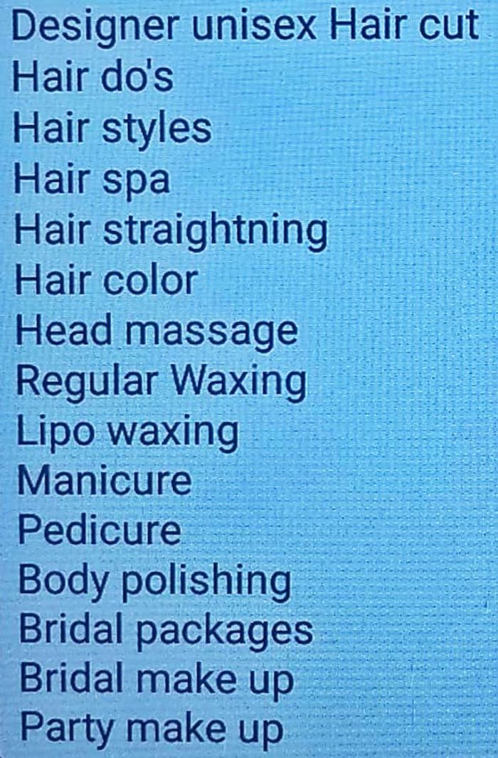 Hair Lounge Unisex Salon Menu and Price List for Lajpat Nagar 2, New Delhi  