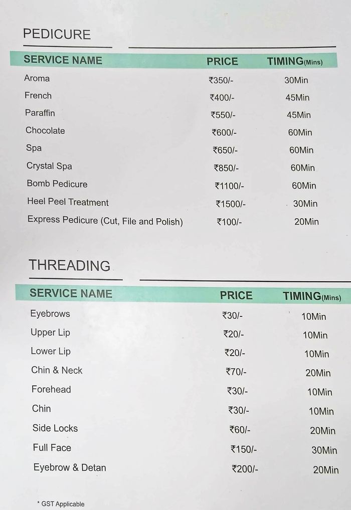 Lavish Locks Salon & Spa Menu and Price List for BTM Layout Stage 2, Bengaluru Lavish Locks Salon & Spa Menu and Price List for BTM Layout Stage 2, Bengaluru