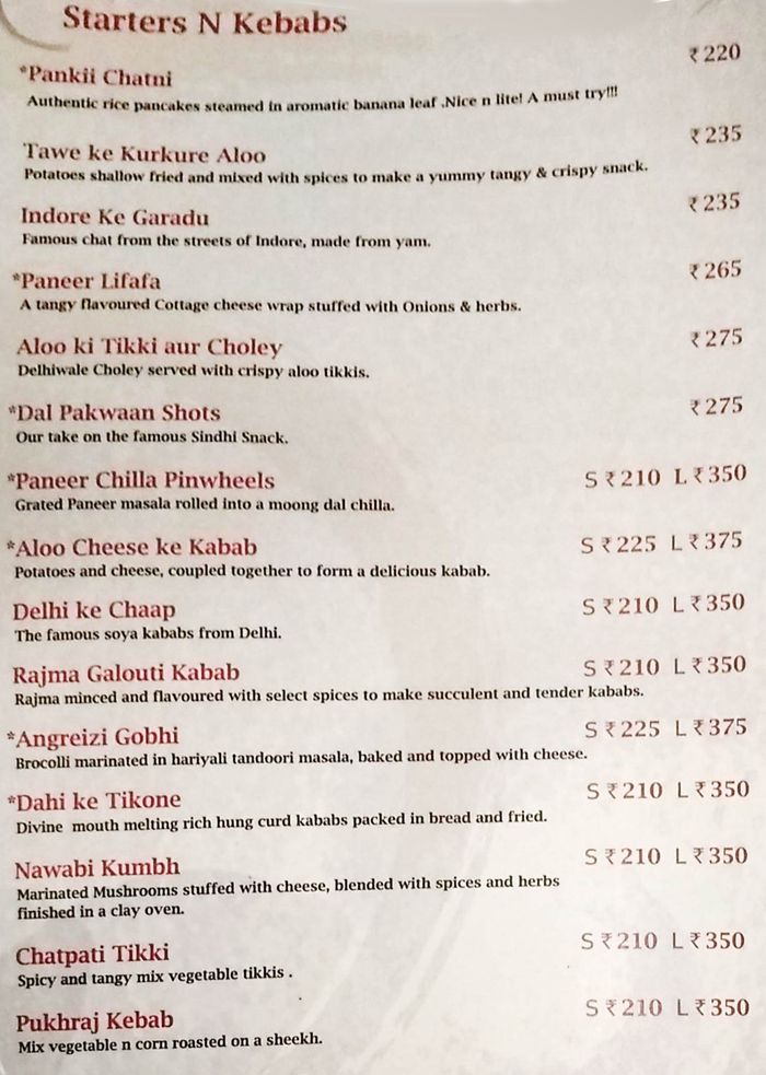 Nirvana Menu and Price List for Borivali West, Mumbai | nearbuy.com