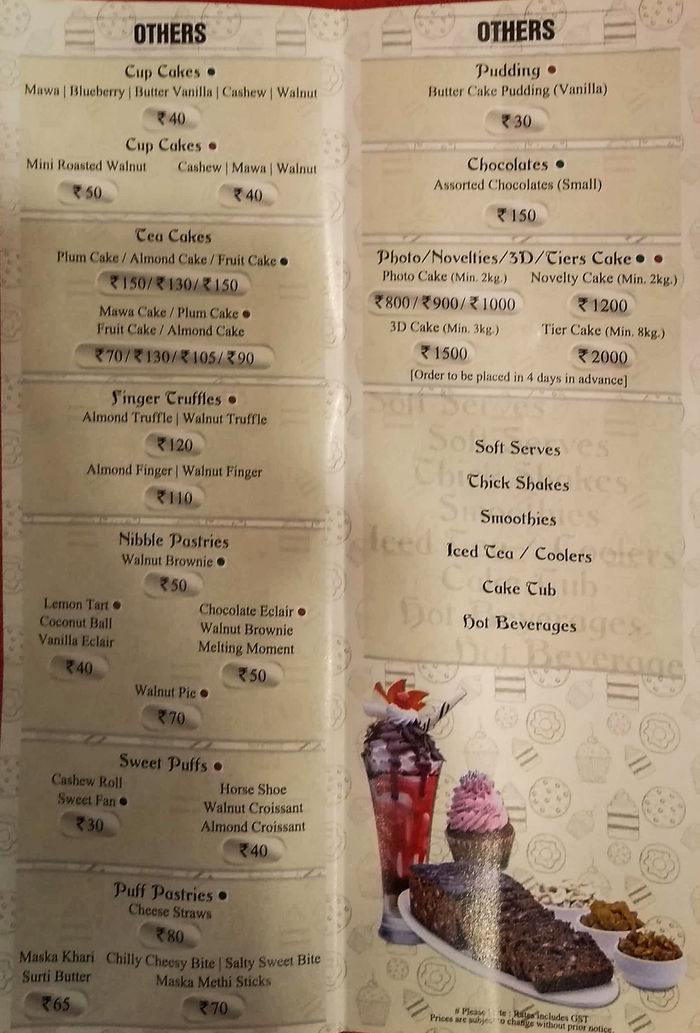 MERWAN'S CAKE SHOP, Mumbai - South Mumbai - Menu, Prices & Restaurant  Reviews - Tripadvisor