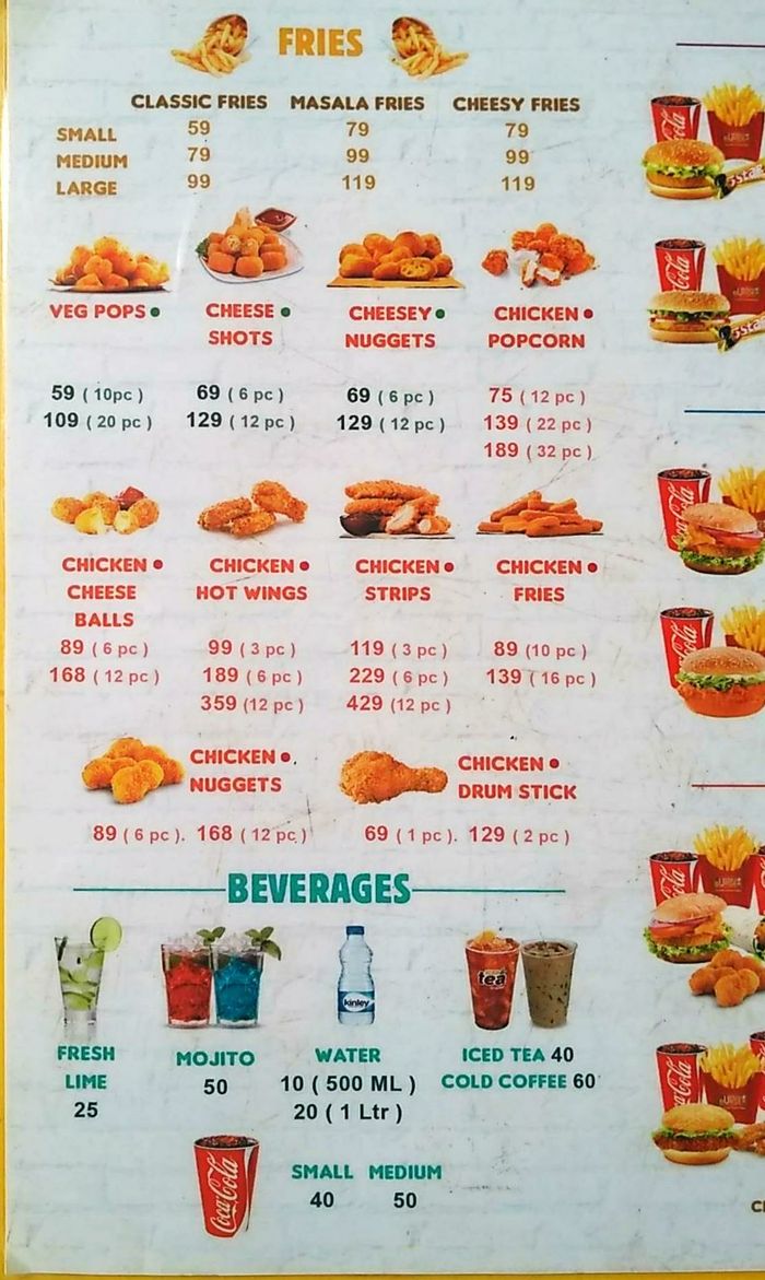 Urban Burger Menu and Price List for Malad West, Mumbai | nearbuy.com