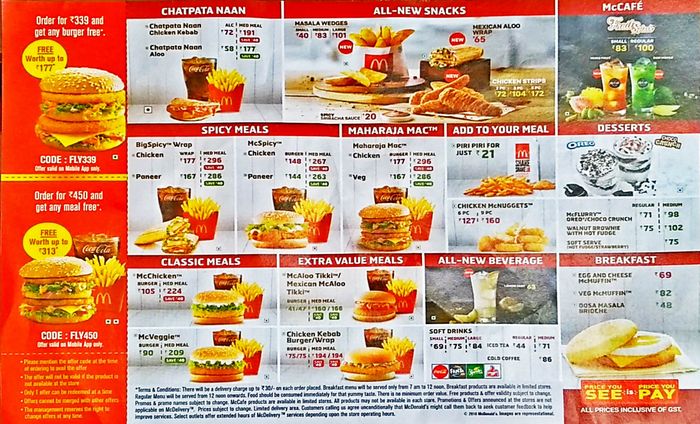 McDonald's Menu and Price List for Dahisar West, Mumbai | nearbuy.com