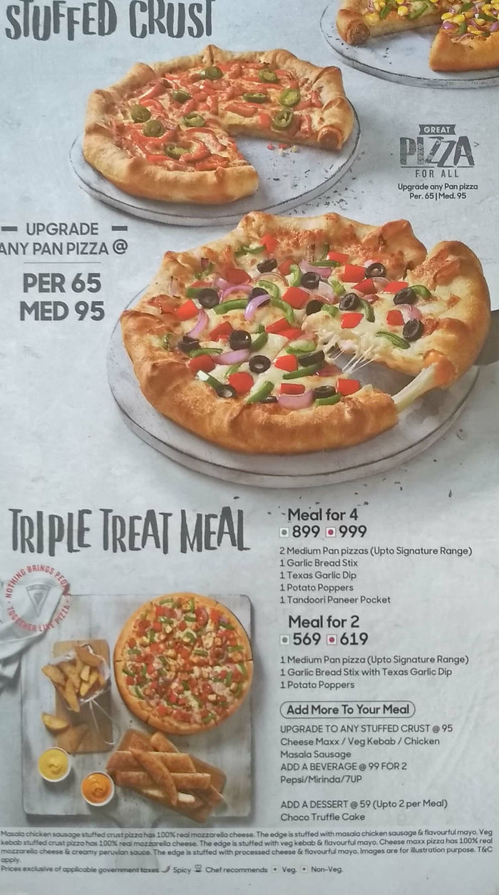 Pizza Hut Menu and Price List for Kalyan Nagar, Bengaluru