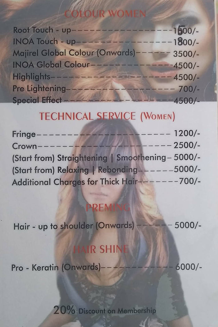 The Orange Salon Packages and Price List for Andheri West, Mumbai |  