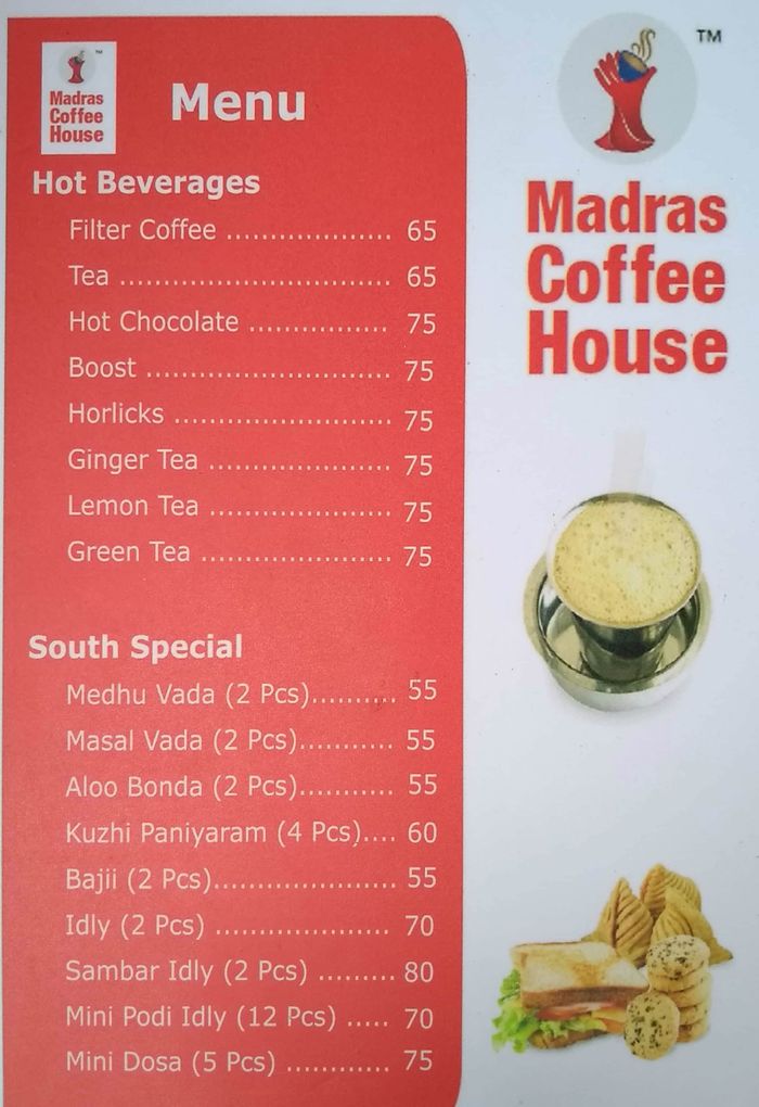 Madras Coffee House Menu And Price List For Ghatkopar West Mumbai Nearbuy Com