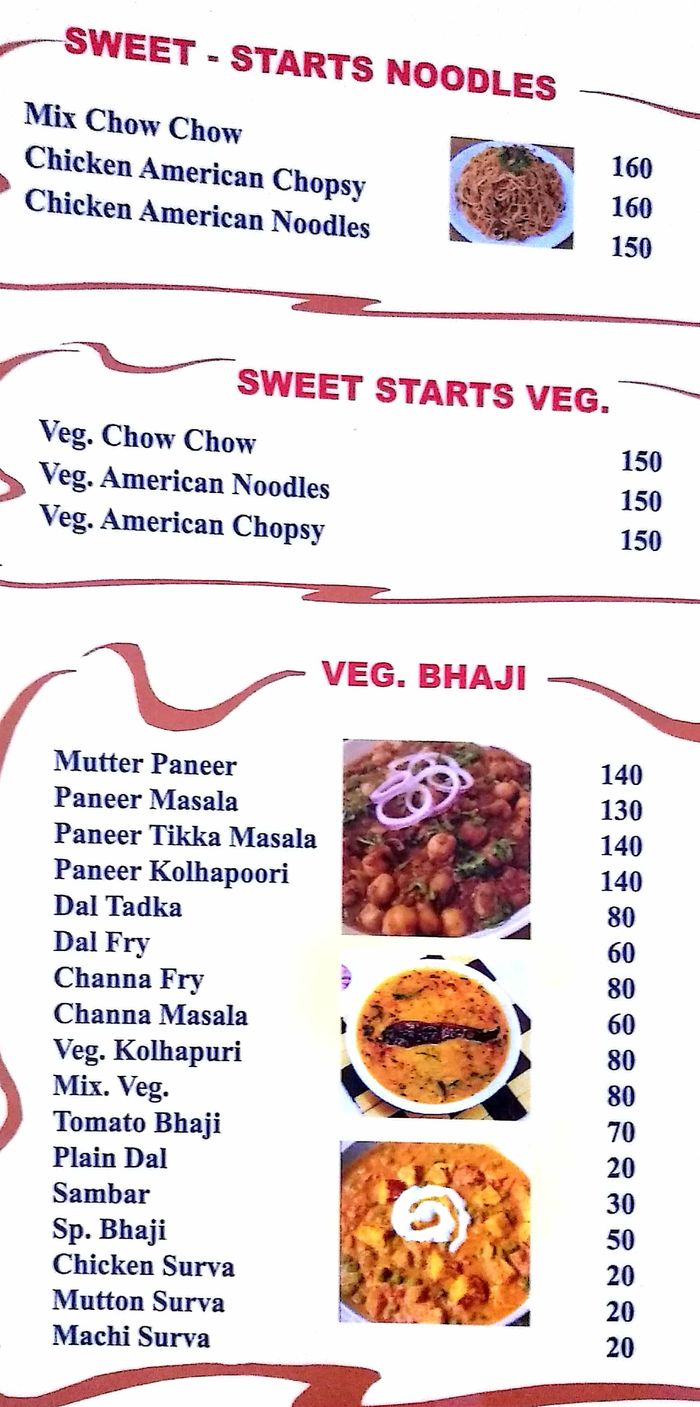 Hindustan Hindu Hotel Menu and Price List for Jogeshwari East, Mumbai