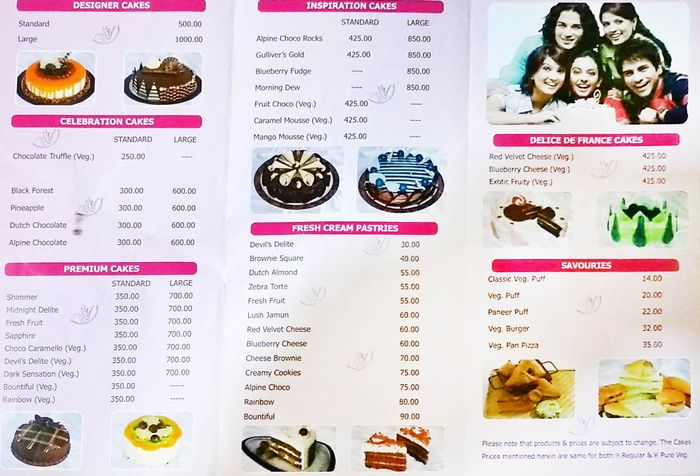 Monginis Cake Shop Menu And Price List For Vashi, Navi Mumbai | atelier ...