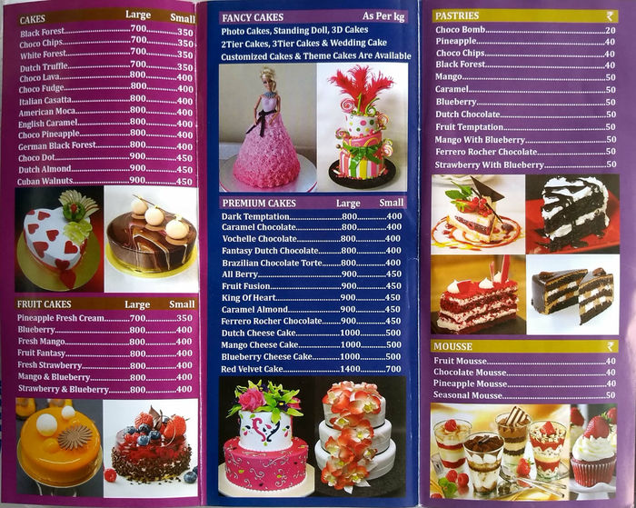 Fantasy The Cake Shop Menu And Price List For Chembur, Mumbai | Nearbuy.com