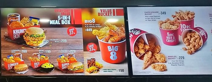 KFC Menu and Price List for Andheri East, Mumbai | nearbuy.com