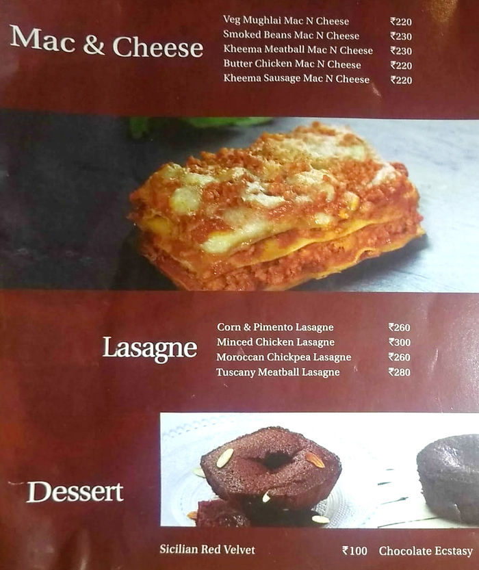 Firangi Bake Menu And Price List For Andheri East, Mumbai | Nearbuy.com