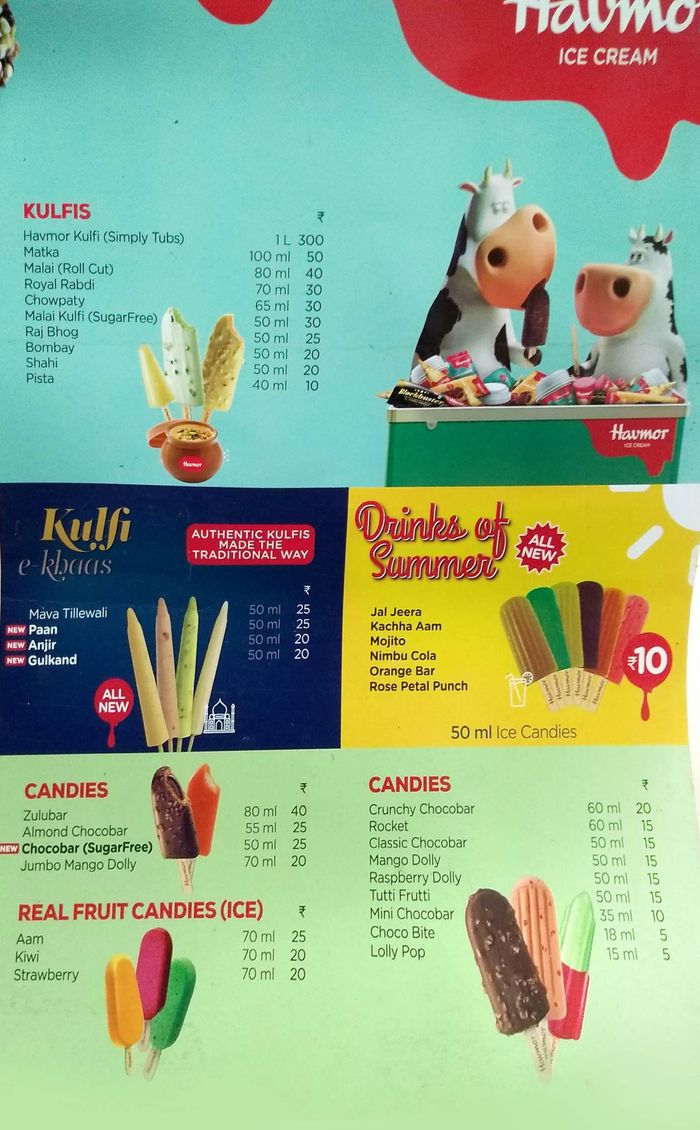 Havmor Ice Cream Menu and Price List for Mulund West, Mumbai | nearbuy.com