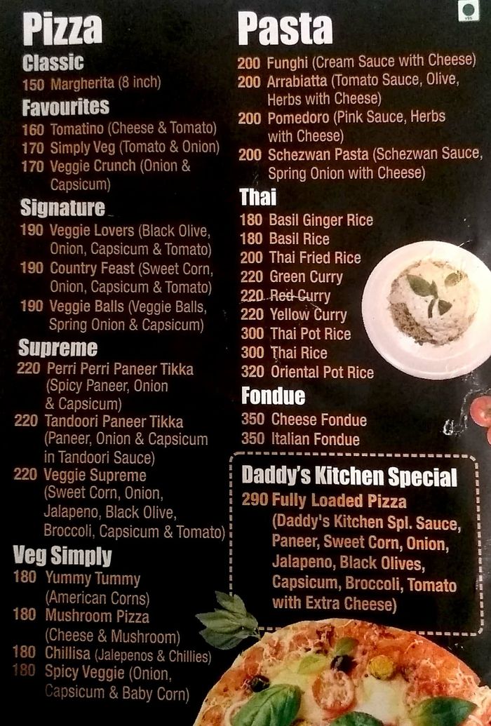 Daddy S Kitchen Menu And Price List For Borivali West Mumbai Nearbuy Com