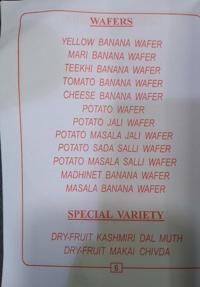 Tip Top Menu and Price List for Ghatkopar East, Mumbai