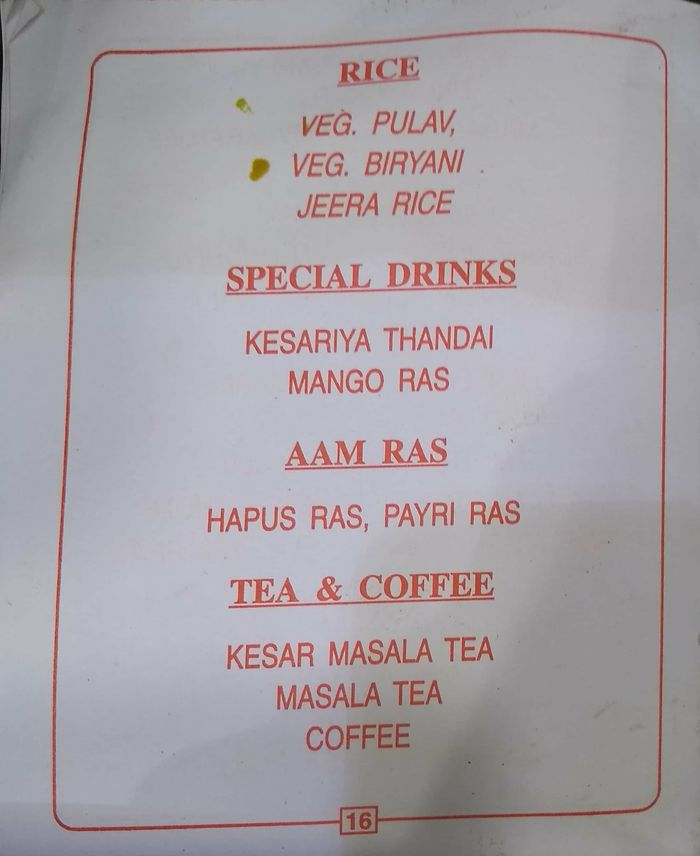 Tip Top Menu and Price List for Ghatkopar East, Mumbai