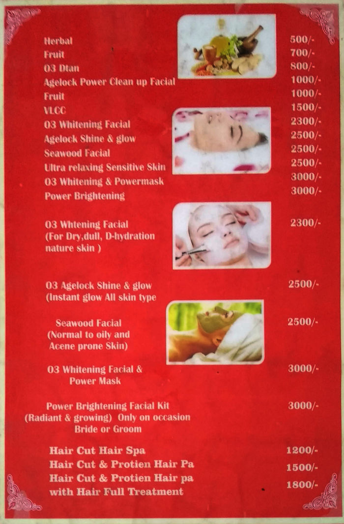 Jawed Habib - Hair & Beauty Menu and Price List for MG Road, Mumbai |  