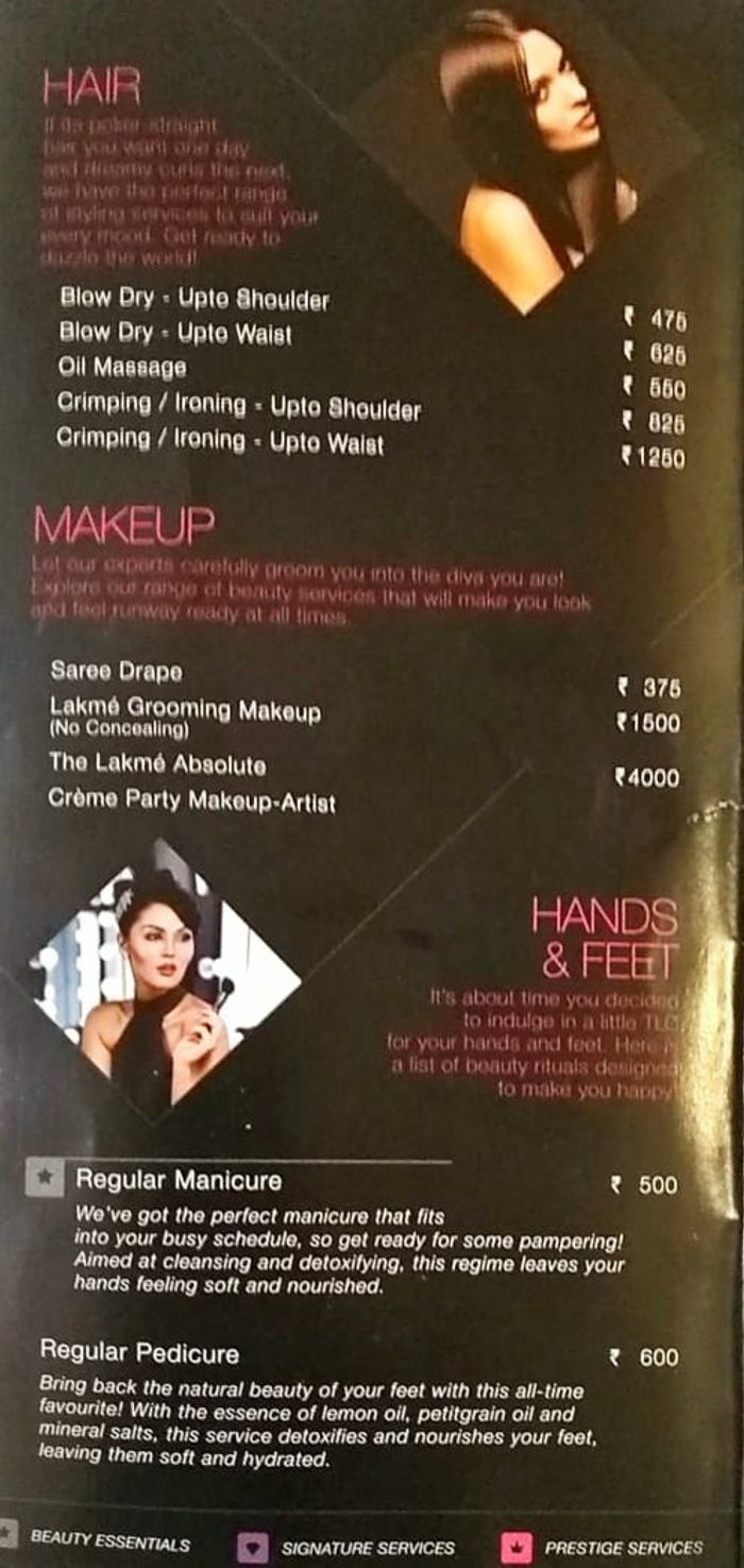 Lakmé Salon Packages and Price List for Colaba, Mumbai 