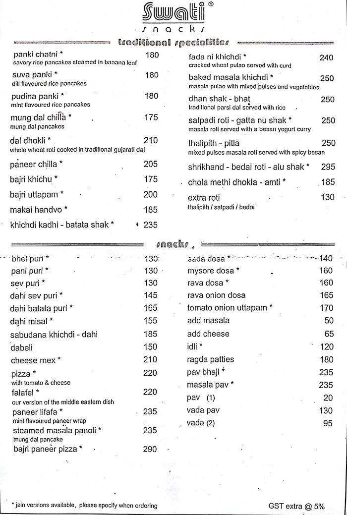 swati-snacks-menu-and-price-list-for-javji-dadaji-marg-nearbuy