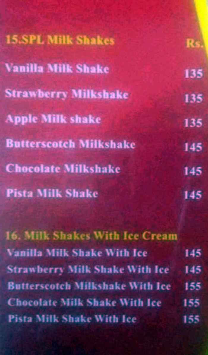 Loiee Sweets & Snacks Menu and Price List for Chromepet, Chennai