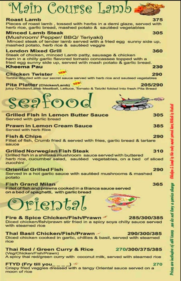 Truffles Menu and Price List for Central Bangalore, Bengaluru