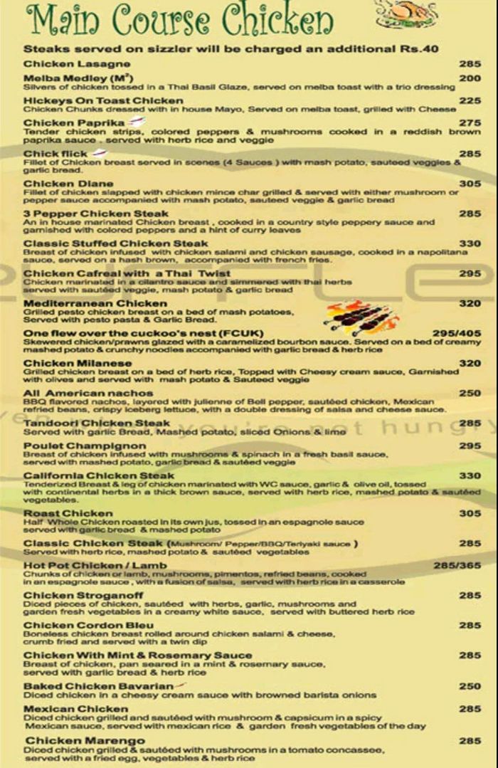 Truffles Menu and Price List for Central Bangalore, Bengaluru