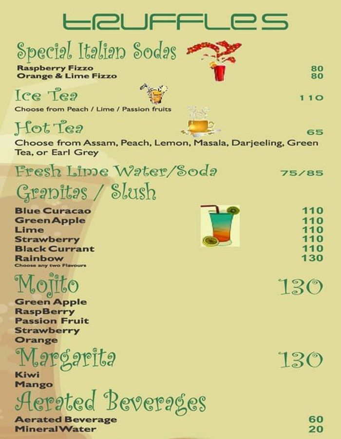 Truffles Menu and Price List for Indiranagar, Bengaluru