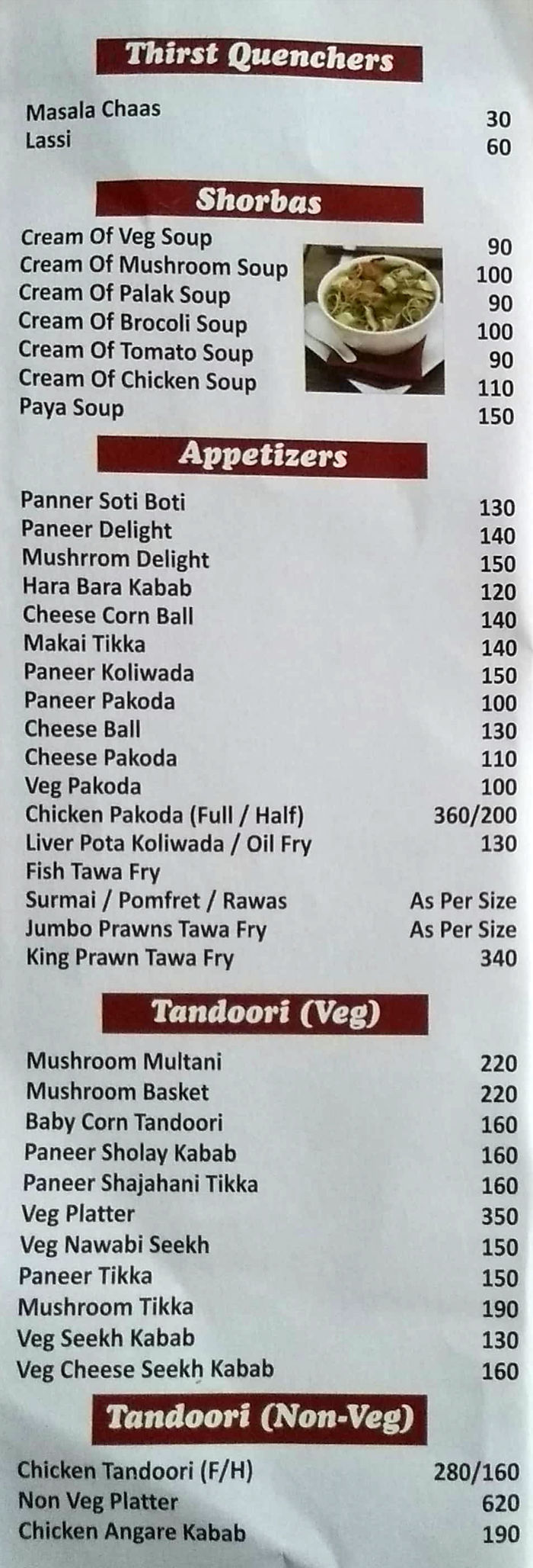 Mitran Da Dhaba Menu and Price List for Bhandup Industrial Area, Mumbai ...