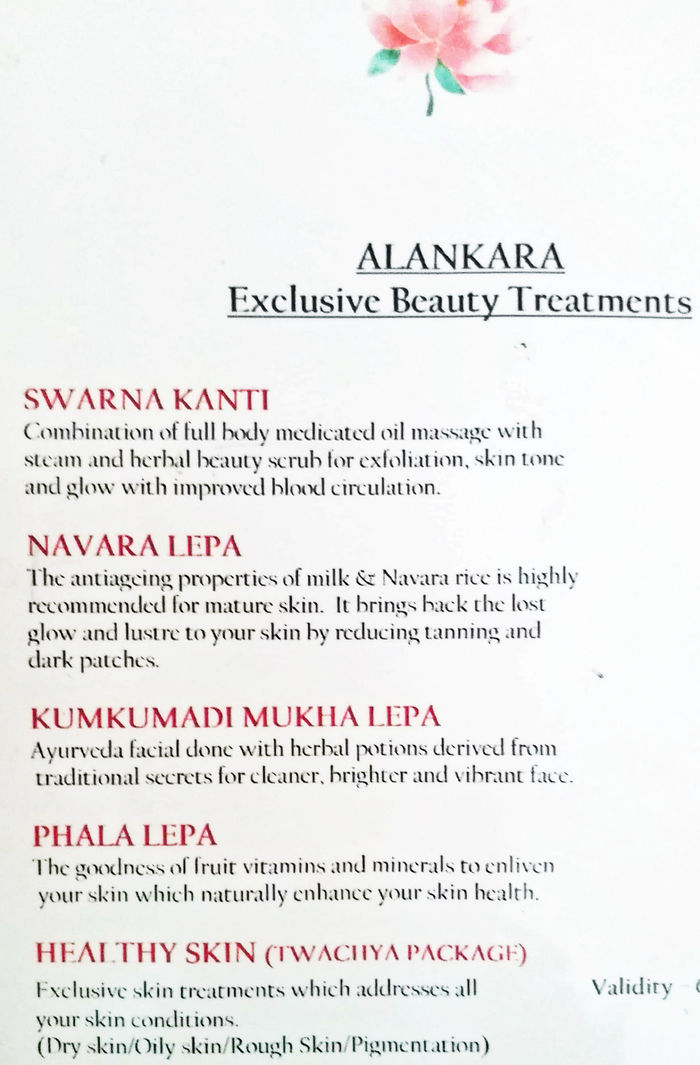 Shathayu Ayurveda Clinic Menu And Price List For Aecs Layout Bengaluru Nearbuy Com