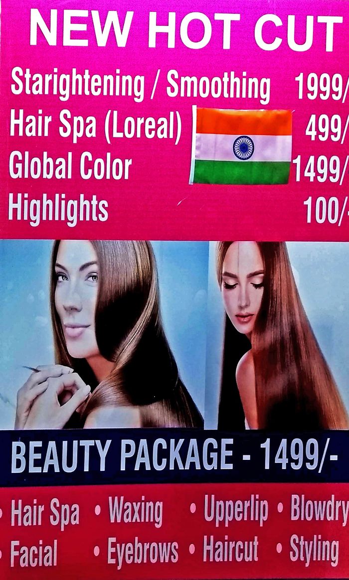 HOT CUT HAIR & BEAUTY Menu and Price List for Vashi, Navi Mumbai |  