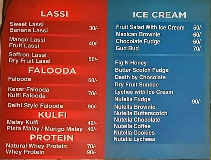 Lassi Shop Menu And Price List For Kothaguda Hyderabad Nearbuy Com