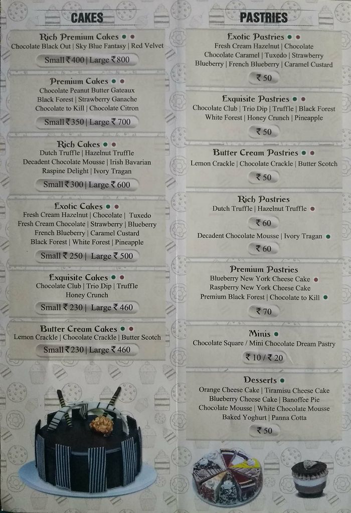 Merwans Cake Stop Menu And Price List For Thane West Thane Nearbuy Com