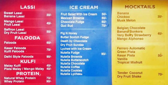 Lassi Shop Menu And Price List For West Mambalam Chennai Nearbuy Com