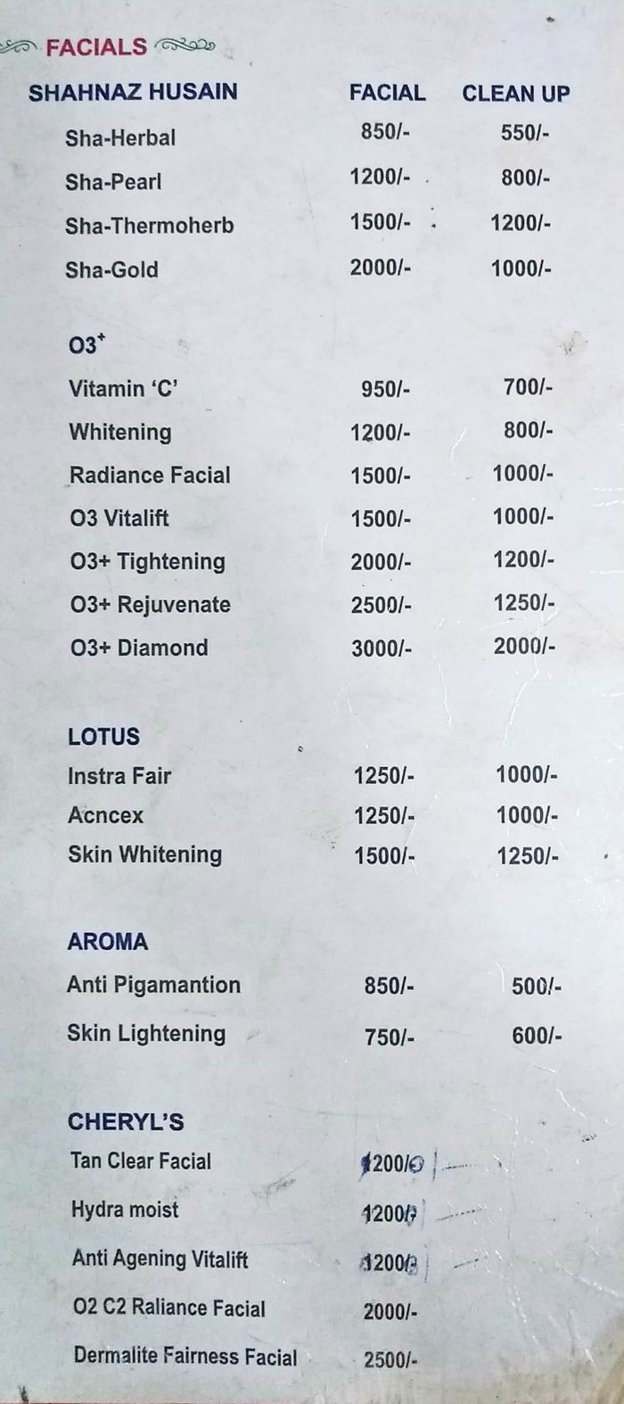 Persona Beauty Salon Menu And Price List For Nerul Navi Mumbai Nearbuy Com