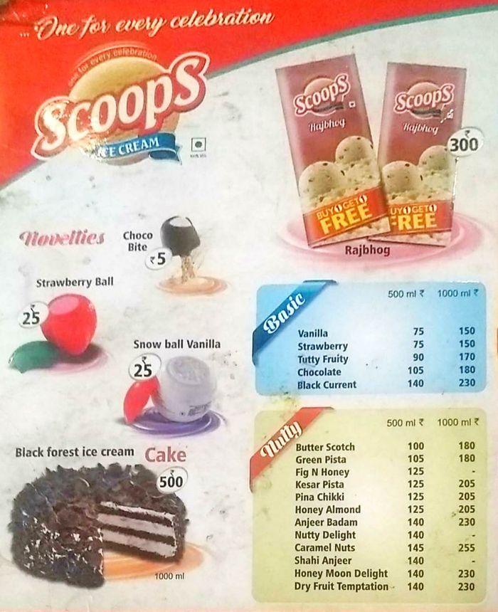 scoops ice cream