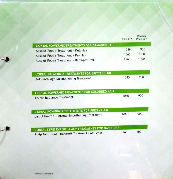 green trends Menu and Price List for Shaikpet, Hyderabad 