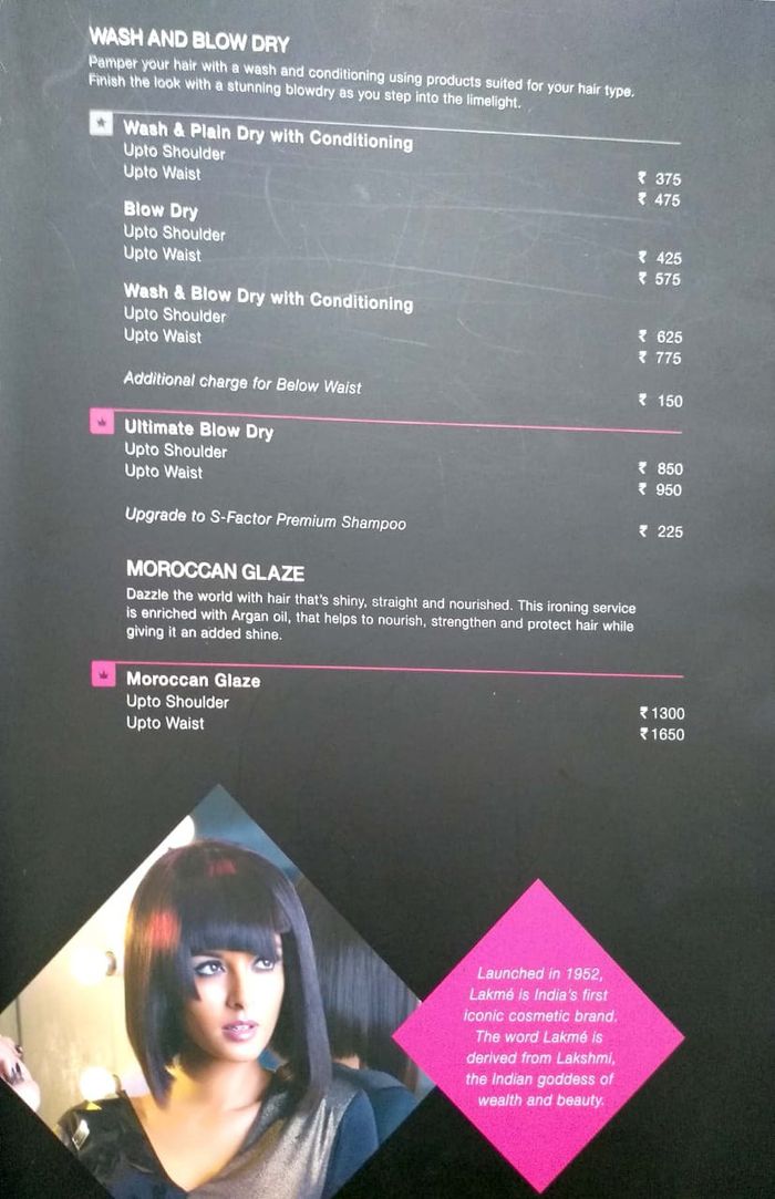 Lakmé Salon Packages and Price List for Habsiguda, Hyderabad 