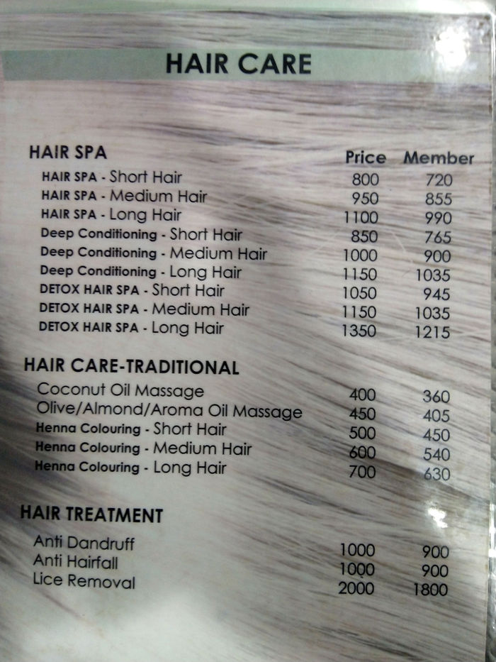Femina Menu and Price List for Perumbakkam, Chennai Femina Menu and Price List for Perumbakkam, Chennai