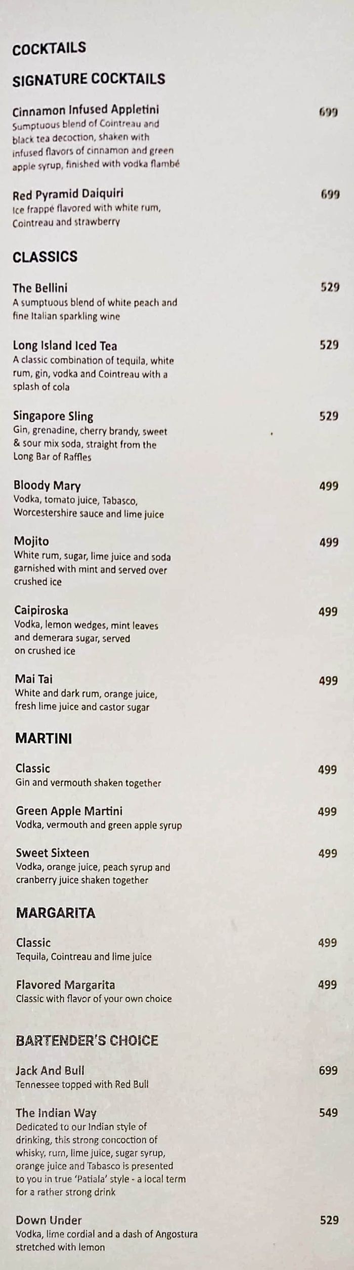 Downtown Kitchen Bar Courtyard By Marriott Menu And Price List