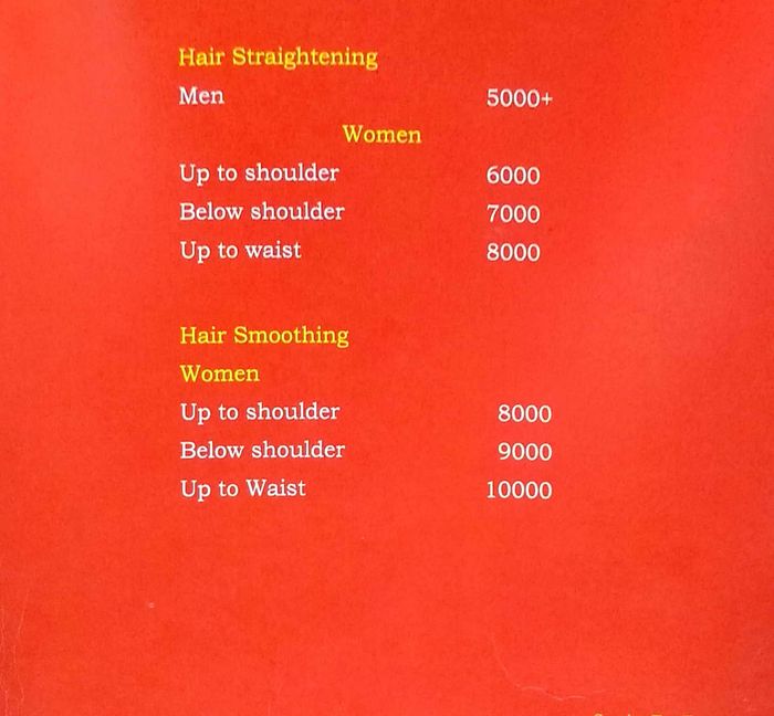 jawed habib hair smoothening price list