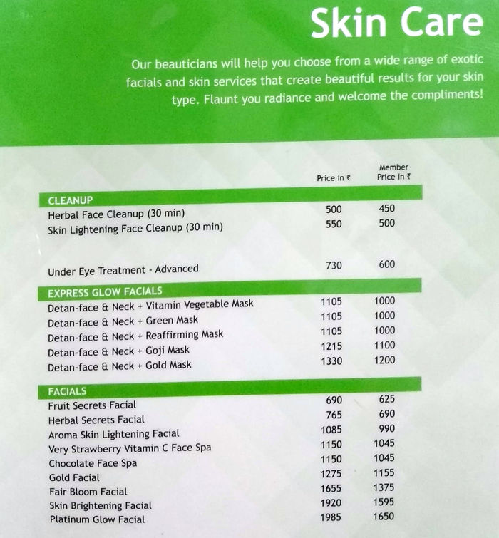 Green Trends Menu And Price List For Sanjeeva Reddy Nagar Hyderabad Nearbuy Com