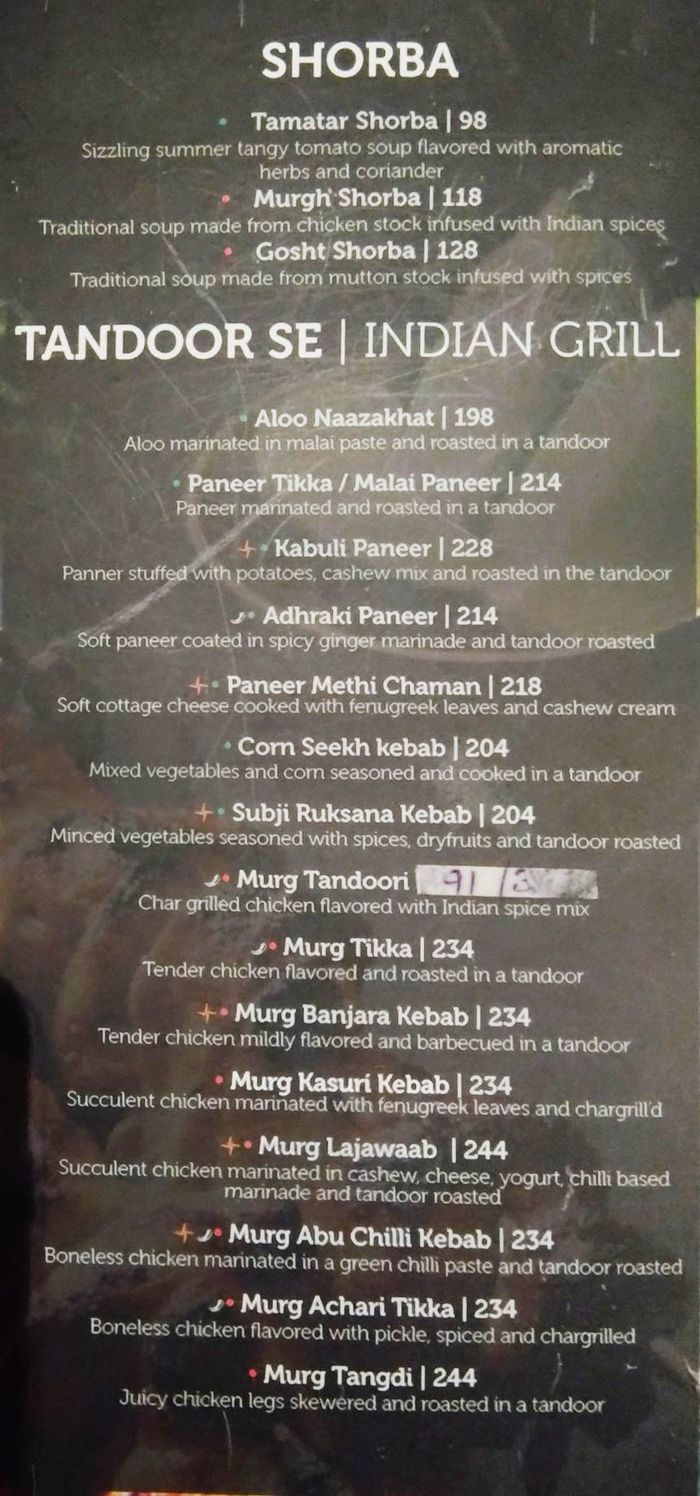 Grillz Menu and Price List for Injambakkam, Chennai