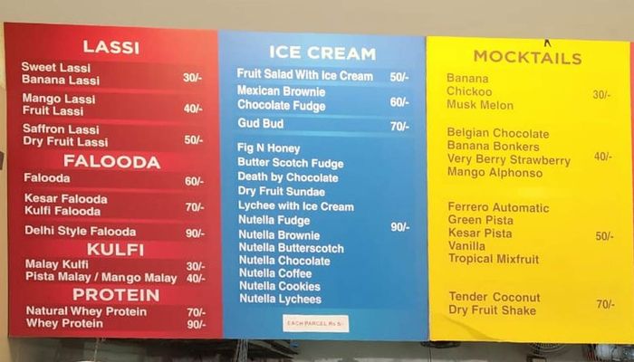 Lassi Shop Menu And Price List For Ambattur Chennai Nearbuy Com