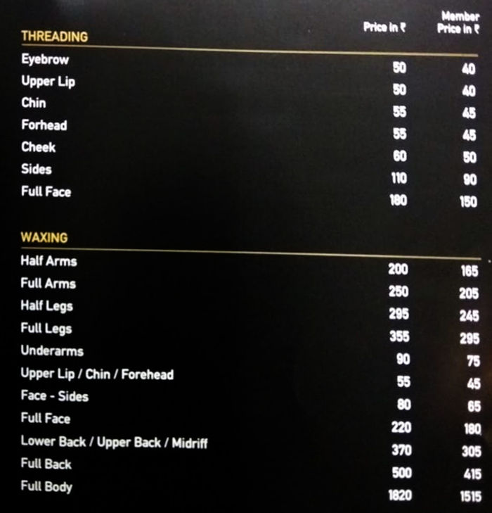 green trends Menu and Price List for Ambattur, Chennai 