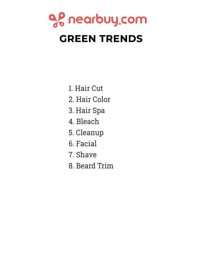 Green Trends Menu and Price List for Kovilambakkam, Chennai 