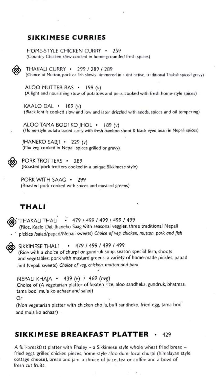 Nimtho Menu and Price List for Greater Kailash 1, New Delhi