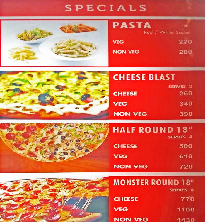 Chicago Pizza Menu and Price List for AeroCity, New Delhi | nearbuy.com