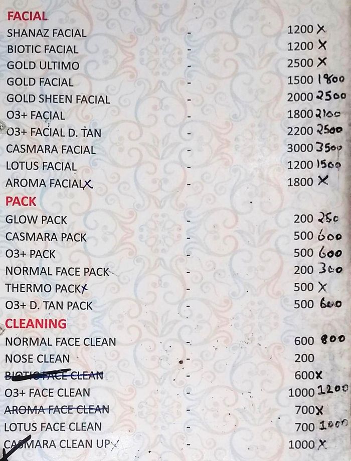 Hair n Shanti Menu and Price List for Connaught Place, New Delhi |  
