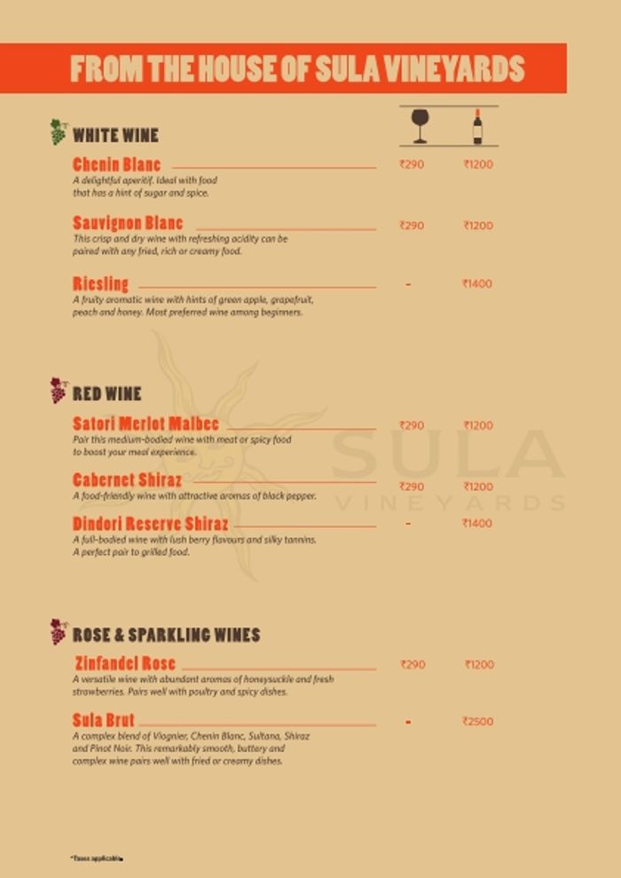 Barbeque Nation Menu and Price List for Andheri West, Mumbai